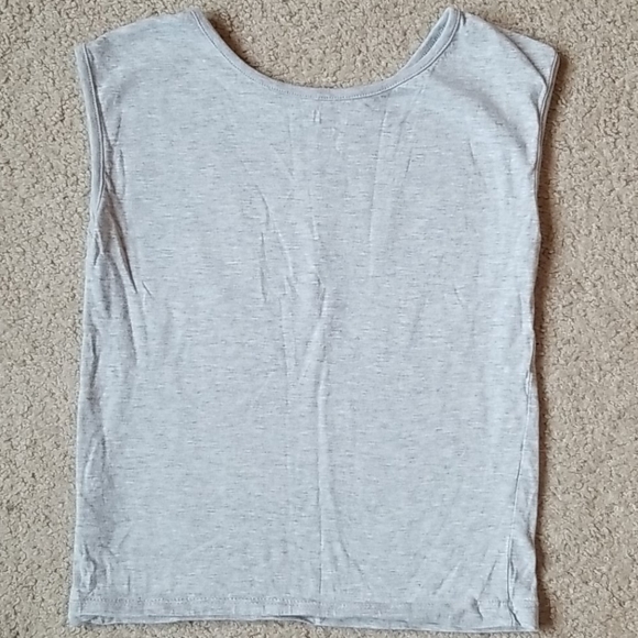 ❤ 4/$20 Crazy 8 Gray Tank Top with Sequin Elephant - Picture 2 of 5